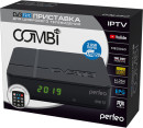 Perfeo DVB-T2/C приставка "COMBI" для цифр.TV, Wi-Fi, IPTV, HDMI, 2 USB, DolbyDigital, обуч.пульт ДУ2