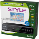 Perfeo DVB-T2/C приставка "STYLE" для цифр.TV, Wi-Fi, IPTV, HDMI, 2 USB, DolbyDigital, пульт ДУ2