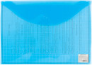 Папка-конверт с кнопкой BRAUBERG "My CLEAR BAG", А4, 150 мкм, до 100 листов, прозрачная, ассорти, 2251742