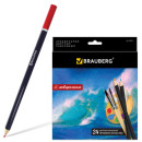 Набор цветных карандашей BRAUBERG Artist line 24 шт 176 мм акварельные2