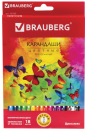 Набор цветных карандашей BRAUBERG "Бабочки" 18 шт 176 мм