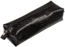 Пенал-косметичка BRAUBERG "Ultra black", "крокодиловая кожа", 20х6х4 см, 223909