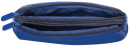 Пенал-косметичка BRAUBERG, под глянцевую кожу, синий, 2 отделения, 1 карман, "Милан", 20х10х4 см, 2240392