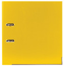 Папка-регистратор с покрытием из полипропилена, 75 мм, прочная, с уголком, BRAUBERG, желтая, 2265993