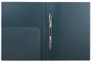 Папка с металлическим скоросшивателем и внутренним карманом BRAUBERG "Диагональ", темно-зеленая, до 100 листов, 0,6 мм, 2213542
