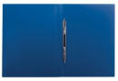 Папка с металлическим скоросшивателем BRAUBERG стандарт, синяя, до 100 листов, 0,6 мм, 2216332
