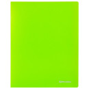 Папка с металлическим скоросшивателем и внутренним карманом BRAUBERG "Neon", 16 мм, зеленая, до 100 листов, 0,7 мм, 2274642