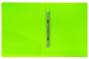 Папка с металлическим скоросшивателем и внутренним карманом BRAUBERG "Neon", 16 мм, зеленая, до 100 листов, 0,7 мм, 2274643