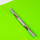 Папка с металлическим скоросшивателем и внутренним карманом BRAUBERG "Neon", 16 мм, зеленая, до 100 листов, 0,7 мм, 2274644
