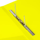 Папка с металлическим скоросшивателем и внутренним карманом BRAUBERG "Neon", 16 мм, желтая, до 100 листов, 0,7 мм, 2274654