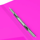 Папка с металлическим скоросшивателем и внутренним карманом BRAUBERG "Neon", 16 мм, розовая, до 100 листов, 0,7 мм, 2274664