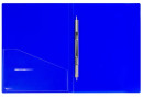 Папка с металлическим скоросшивателем и внутренним карманом BRAUBERG "Neon", 16 мм, синяя, до 100 листов, 0,7 мм, 2274672
