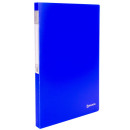 Папка с металлическим скоросшивателем и внутренним карманом BRAUBERG "Neon", 16 мм, синяя, до 100 листов, 0,7 мм, 2274673