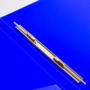 Папка с металлическим скоросшивателем и внутренним карманом BRAUBERG "Neon", 16 мм, синяя, до 100 листов, 0,7 мм, 2274674