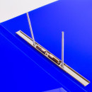 Папка с металлическим скоросшивателем и внутренним карманом BRAUBERG "Neon", 16 мм, синяя, до 100 листов, 0,7 мм, 2274675