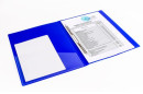 Папка с металлическим скоросшивателем и внутренним карманом BRAUBERG "Neon", 16 мм, синяя, до 100 листов, 0,7 мм, 2274676