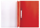 Скоросшиватель пластиковый с перфорацией BRAUBERG, А4, 140/180 мкм, красный, 2265822