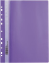 Скоросшиватель пластиковый с перфорацией BRAUBERG, А4, 140/180 мкм, фиолетовый, 2265842