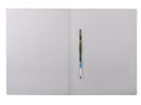Скоросшиватель картонный мелованный BRAUBERG, гарантированная плотность 360 г/м2, синий, до 200 листов, 1215182