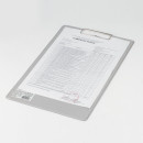 Доска-планшет BRAUBERG "Comfort" с верхним прижимом, А4, 23х35 см, картон/ПВХ, Россия, серая, 2226614