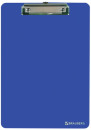 Доска-планшет BRAUBERG "Solid", с верхним прижимом, прочный ABS, А4 315х225 мм, 2 мм, синяя, 226823