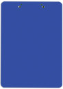 Доска-планшет BRAUBERG "Solid", с верхним прижимом, прочный ABS, А4 315х225 мм, 2 мм, синяя, 2268232