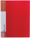 Папка 20 вкладышей BRAUBERG "Contract", красная, вкладыши-антиблик, 0,7 мм, бизнес-класс, 221773