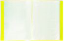Папка 20 вкладышей BRAUBERG "Neon", 16 мм, неоновая желтая, 700 мкм, 2274494