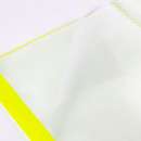 Папка 20 вкладышей BRAUBERG "Neon", 16 мм, неоновая желтая, 700 мкм, 2274495