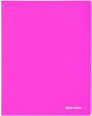 Папка 20 вкладышей BRAUBERG "Neon", 16 мм, неоновая розовая, 700 мкм, 2274502