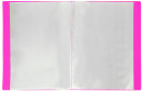 Папка 20 вкладышей BRAUBERG "Neon", 16 мм, неоновая розовая, 700 мкм, 2274503