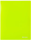 Папка 40 вкладышей BRAUBERG "Neon", 25 мм, неоновая, зеленая, 700 мкм, 2274522