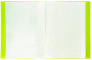 Папка 40 вкладышей BRAUBERG "Neon", 25 мм, неоновая, зеленая, 700 мкм, 2274523