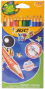 Карандаши цветные BIC "Kids ECOlutions Evolution", 12 цветов, пластиковые, заточенные, европодвес, 829029102