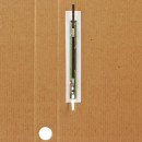 Скоросшиватель из микрогофрокартона STAFF, 30 мм, до 300 листов, белый, 1289912