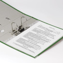 Папка-регистратор ESSELTE "Economy", с покрытием из полипропилена, 75 мм, зеленая, 11256P5