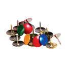 Кнопки канцелярские ОФИСМАГ, металлические, цветные, 10 мм, 50 шт., в картонной коробке, 2267693