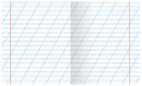 Тетрадь Зелёная обложка 12 л. HATBER, офсет, косая линия с полями, 12Т5D, T524403