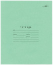Тетрадь Зелёная обложка 24 л. "Архбум", офсет, клетка с полями, CZ02