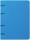 Тетрадь на кольцах, 80 л., BRAUBERG, А5, 160х205 мм, клетка, обложка пластик, "Голубой", 4032512