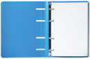 Тетрадь на кольцах, 80 л., BRAUBERG, А5, 160х205 мм, клетка, обложка пластик, "Голубой", 4032514