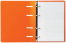 Тетрадь на кольцах, 80 л., BRAUBERG, А5, 160х205 мм, клетка, обложка пластик, "Оранжевый", 4032534