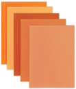 Цветной фетр для творчества, А4, 210х297 мм, BRAUBERG/ОСТРОВ СОКРОВИЩ, 5 листов, 5 цветов, толщина 2 мм, оттенки оранжевого, 6606403