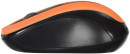 Мышь беспроводная Oklick 675MW чёрный оранжевый USB + радиоканал3