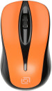 Мышь беспроводная Oklick 675MW чёрный оранжевый USB + радиоканал4