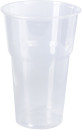 Одноразовые стаканы ЛАЙМА Бюджет, комплект 20 шт., пластиковые, 0,5 л, прозрачные, ПП, холодное/горячее, 600939