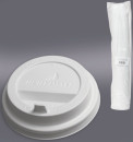 Одноразовая крышка для стакана "Хухтамаки" (диаметр - 80 мм) SP9, DW9, комплект 100 шт., пищевой полистирол