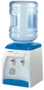 Кулер для воды (диспенсер) SONNEN TS-02, настольный, нагрев/без охлаждения, 2 крана, белый/синий, 4524162