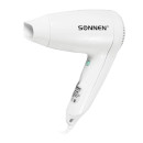 Фен для волос настенный SONNEN HD-1288D, 1200 Вт, пластиковый корпус, 4 скорости, белый, 6041973