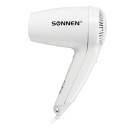 Фен для волос настенный SONNEN HD-1288D, 1200 Вт, пластиковый корпус, 4 скорости, белый, 6041974